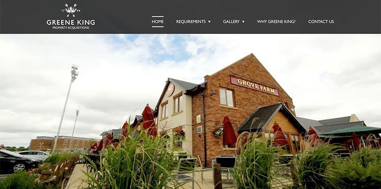 Screenshot of Greene King Acquisitions